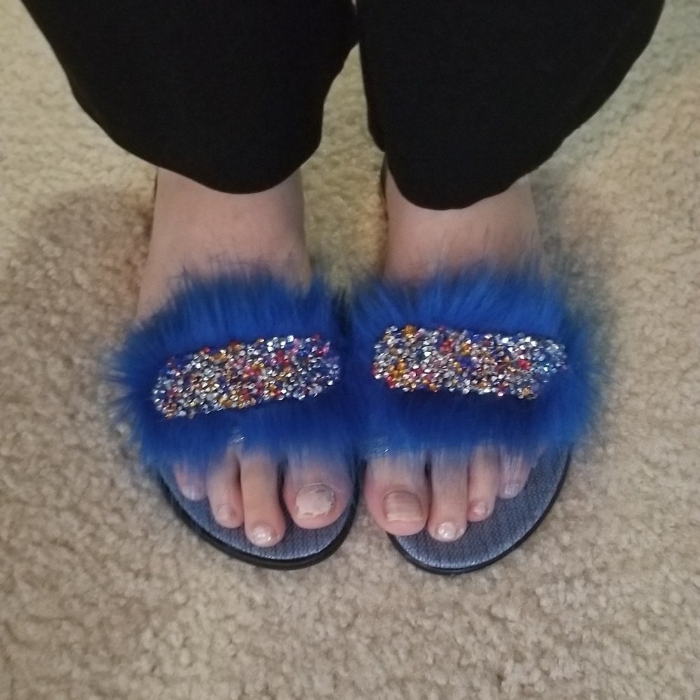 🥑🥑Blue flipflop slippers brand new with tags - Picture 3 of 6